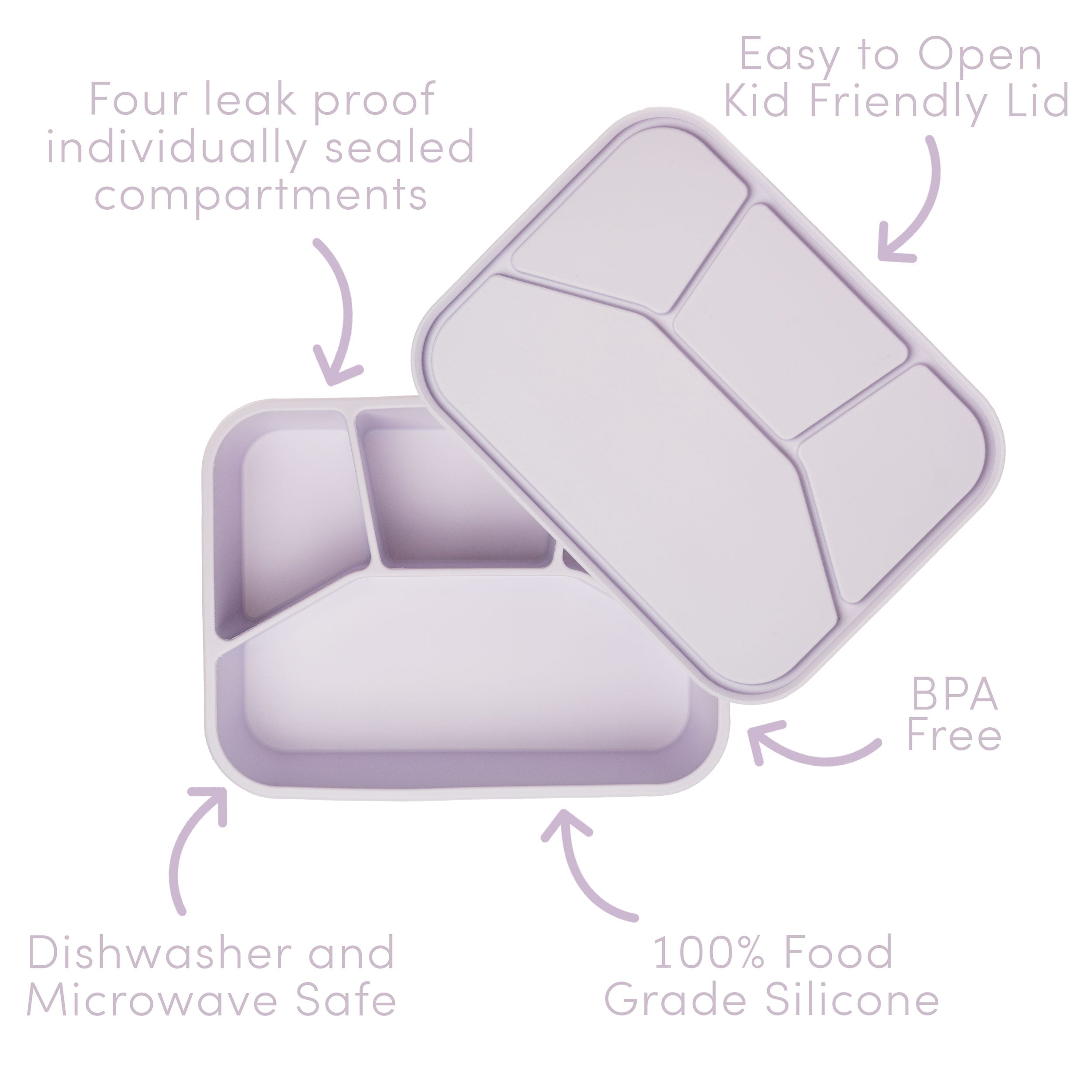 Silicone Lunchbox (Grey)